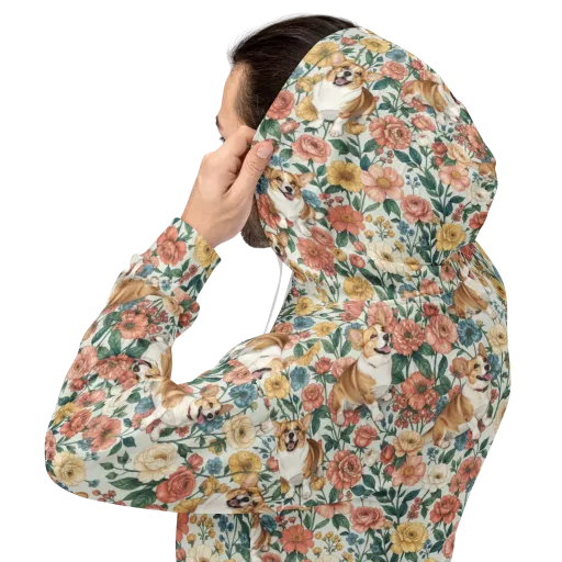 Garden Corgi on a Hoodie