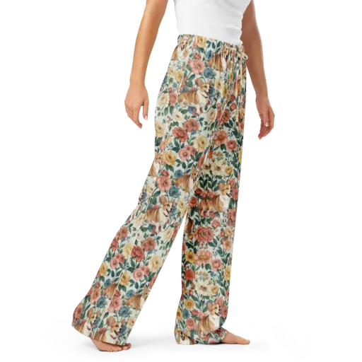 Garden Corgi on a Women's Pajama Pants
