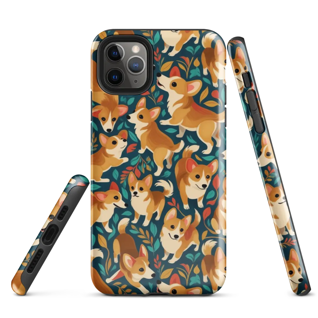 Woodland Corgis on Tough Case for iPhone® — Front