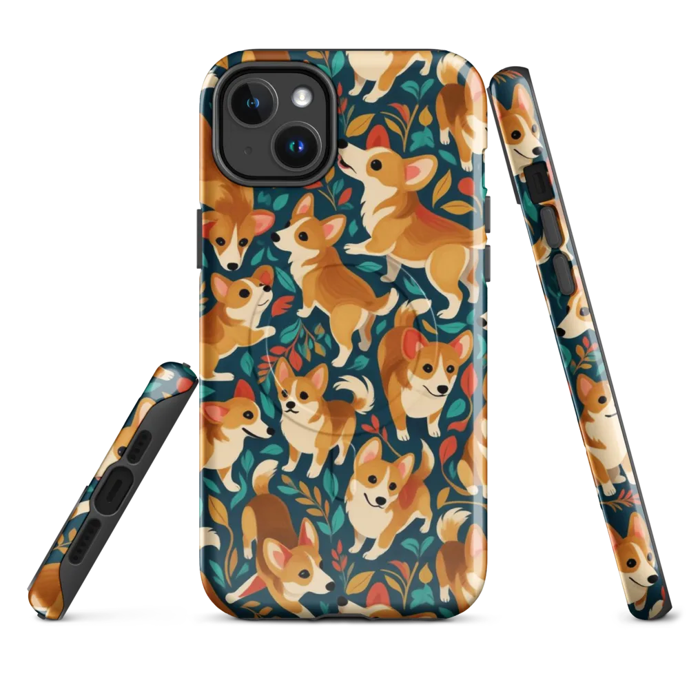Woodland Corgis on MagSafe Tough Case for iPhone® — Front