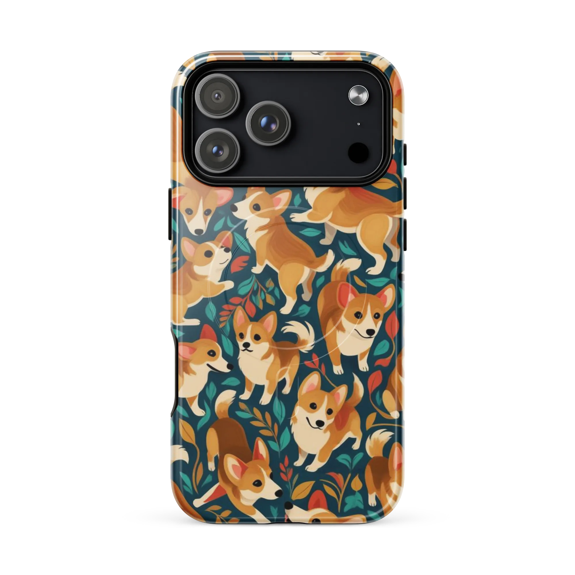 Woodland Corgis on MagSafe Tough Case for iPhone® — Front
