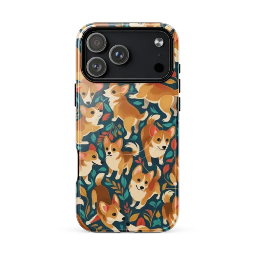 Woodland Corgis on a MagSafe Tough Case for iPhone®