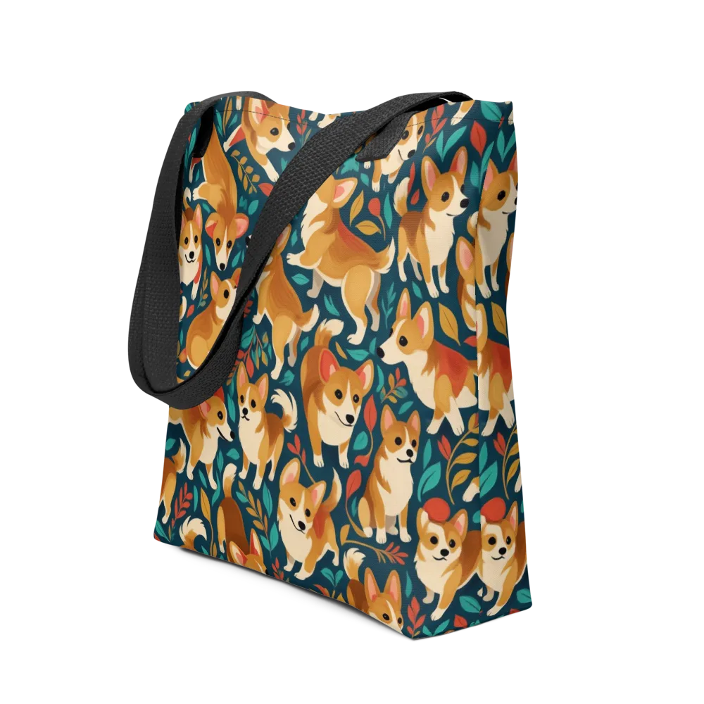 Woodland Corgis on Tote Bag — Front