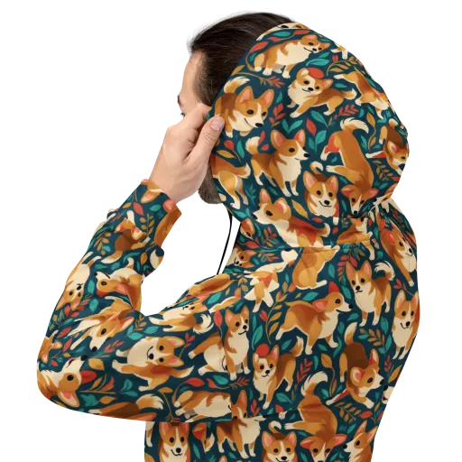 Woodland Corgis on a Hoodie