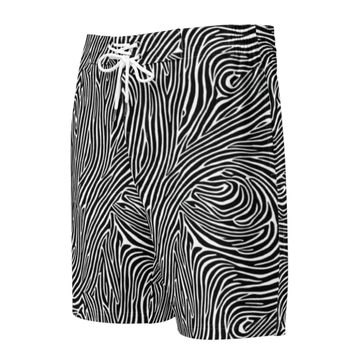 Zebra Current on a Men's Board Shorts