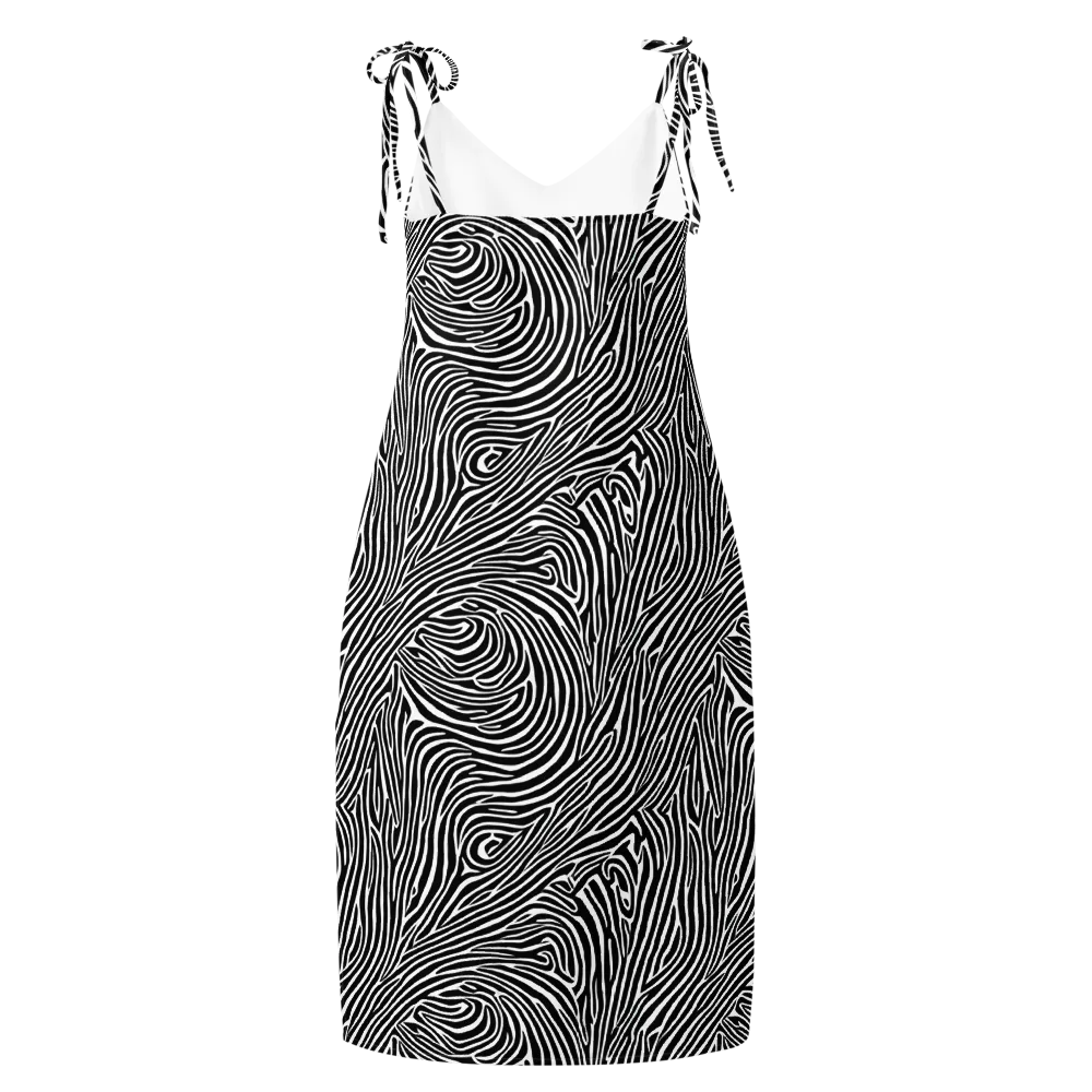 Zebra Current on Slip Dress — Back