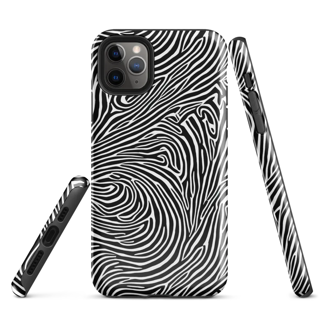 Zebra Current on Tough Case for iPhone® — Front