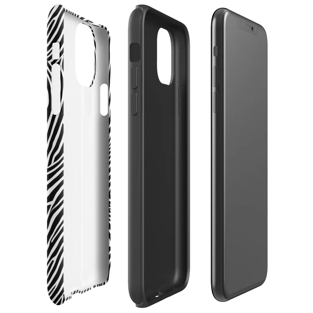 Zebra Current on Tough Case for iPhone® — Right