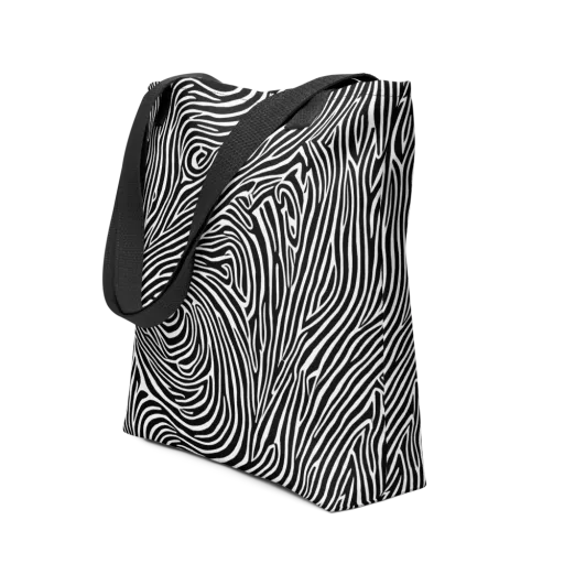 Zebra Current on a Tote Bag