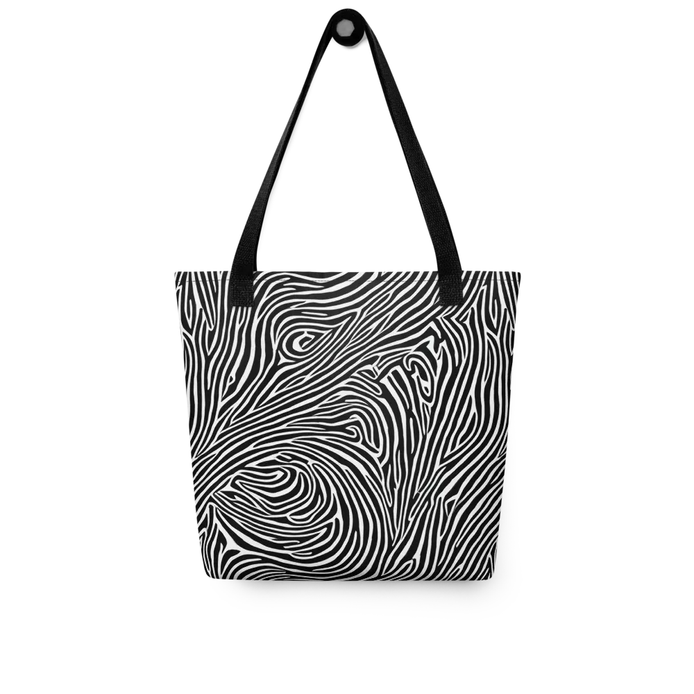 Zebra Current on Tote Bag — Front