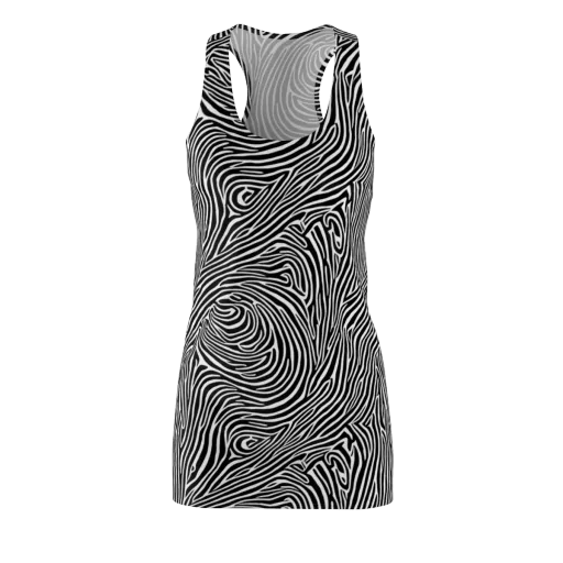 Zebra Current on a Racerback Dress