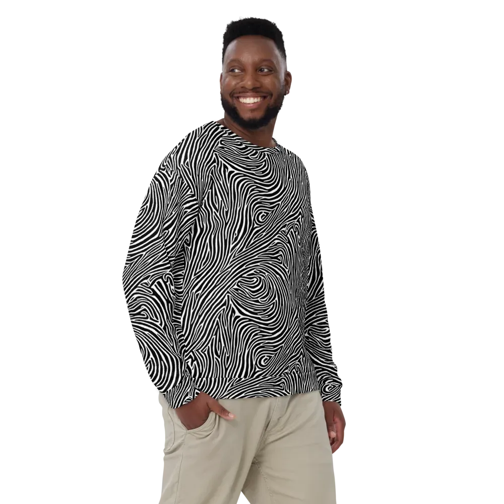 Zebra Current on Sweatshirt — Front