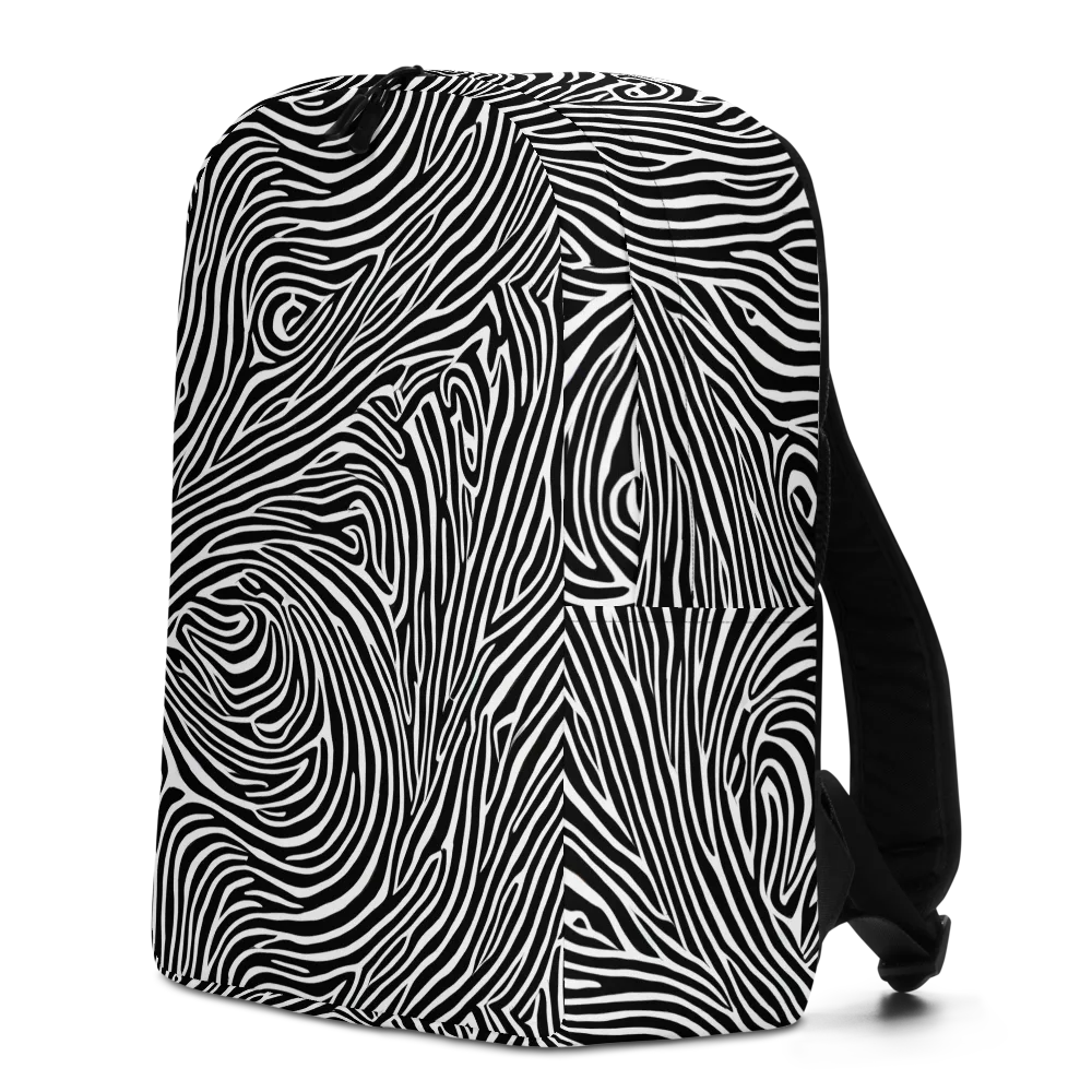 Zebra Current on Minimalist Backpack — Left