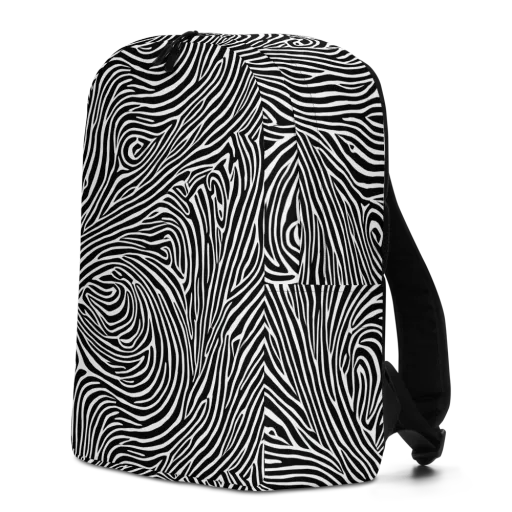 Zebra Current on a Minimalist Backpack