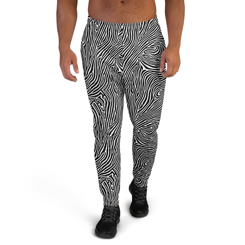 Zebra Current on Men's Joggers — Front