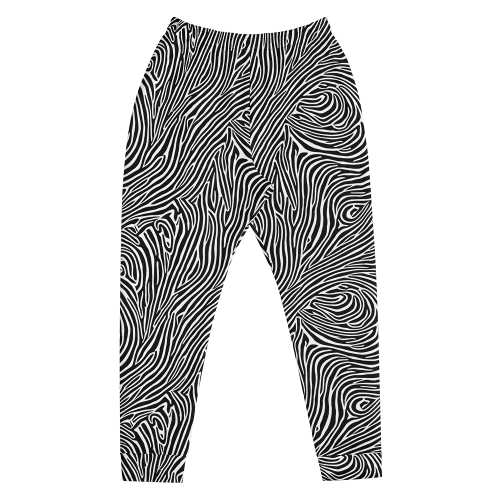 Zebra Current on Men's Joggers — Front