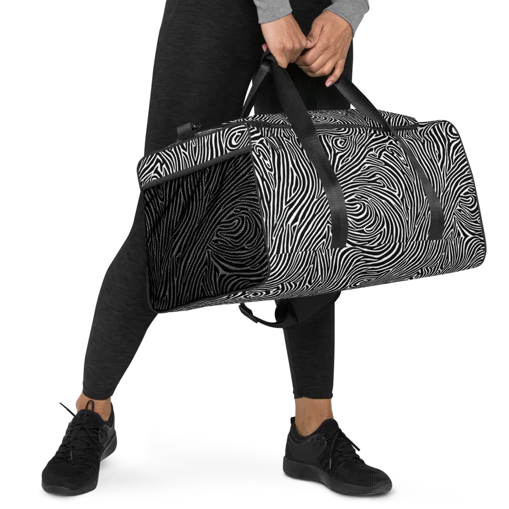Zebra Current on Duffle Bag — Right Front