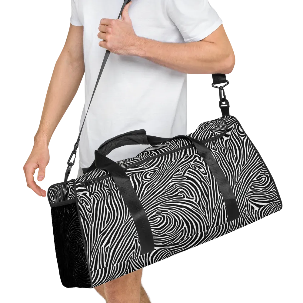 Zebra Current on Duffle Bag — Right Front