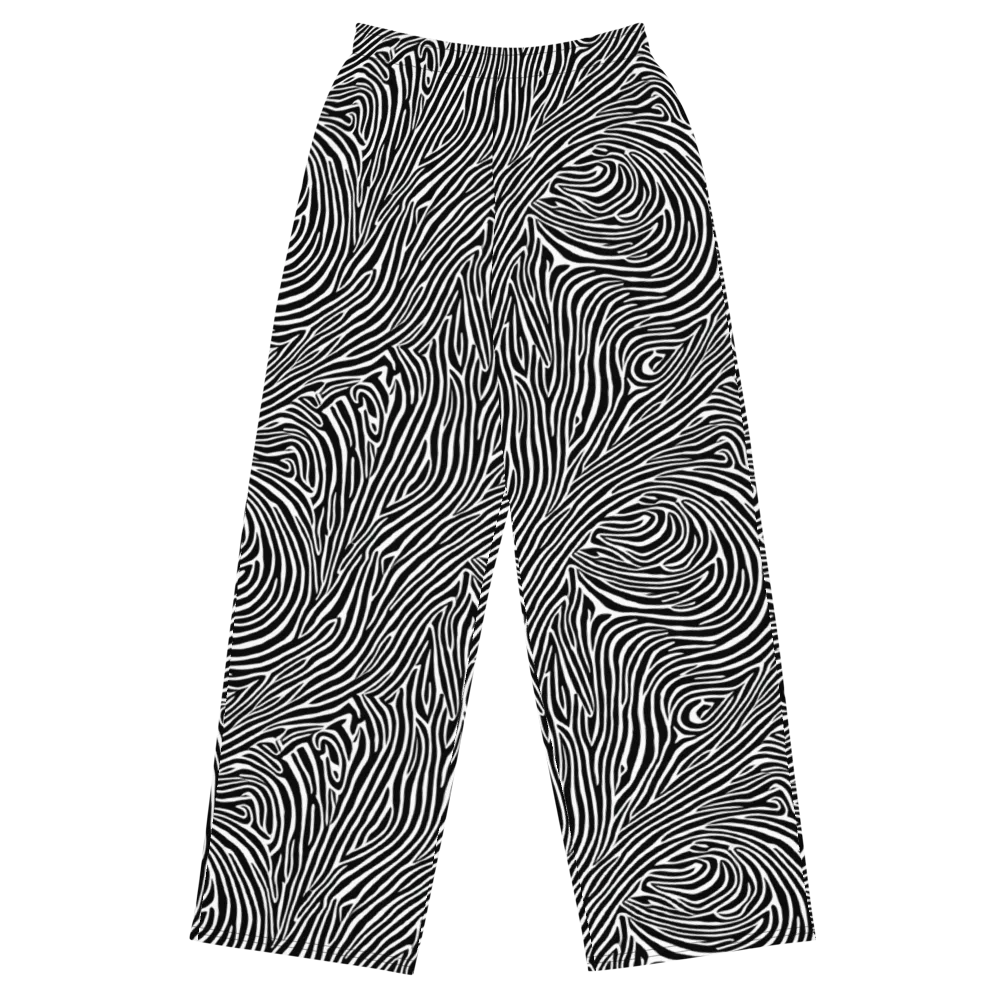 Zebra Current on Wide-Leg Pants — Front