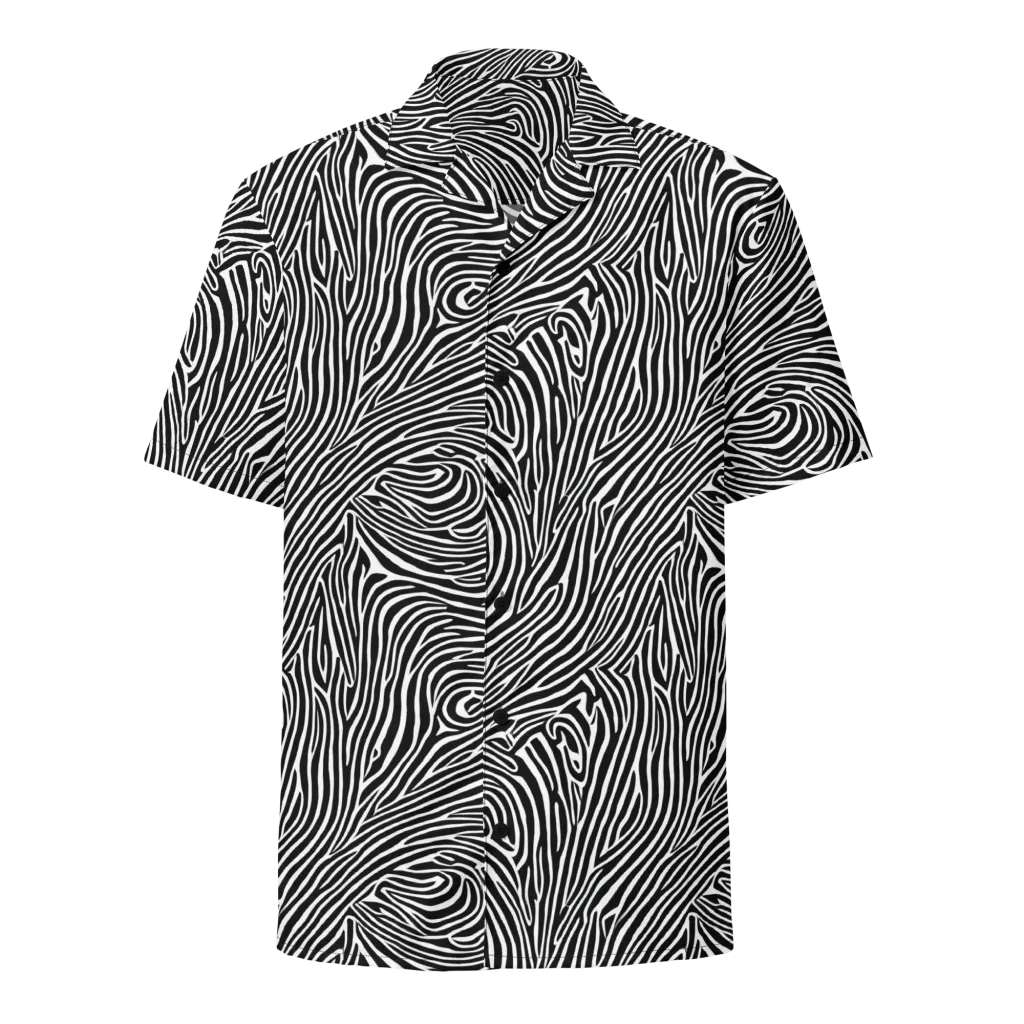 Zebra Current on Button Shirt — Front