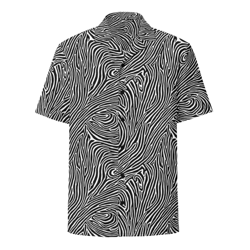 Zebra Current on a Button Shirt