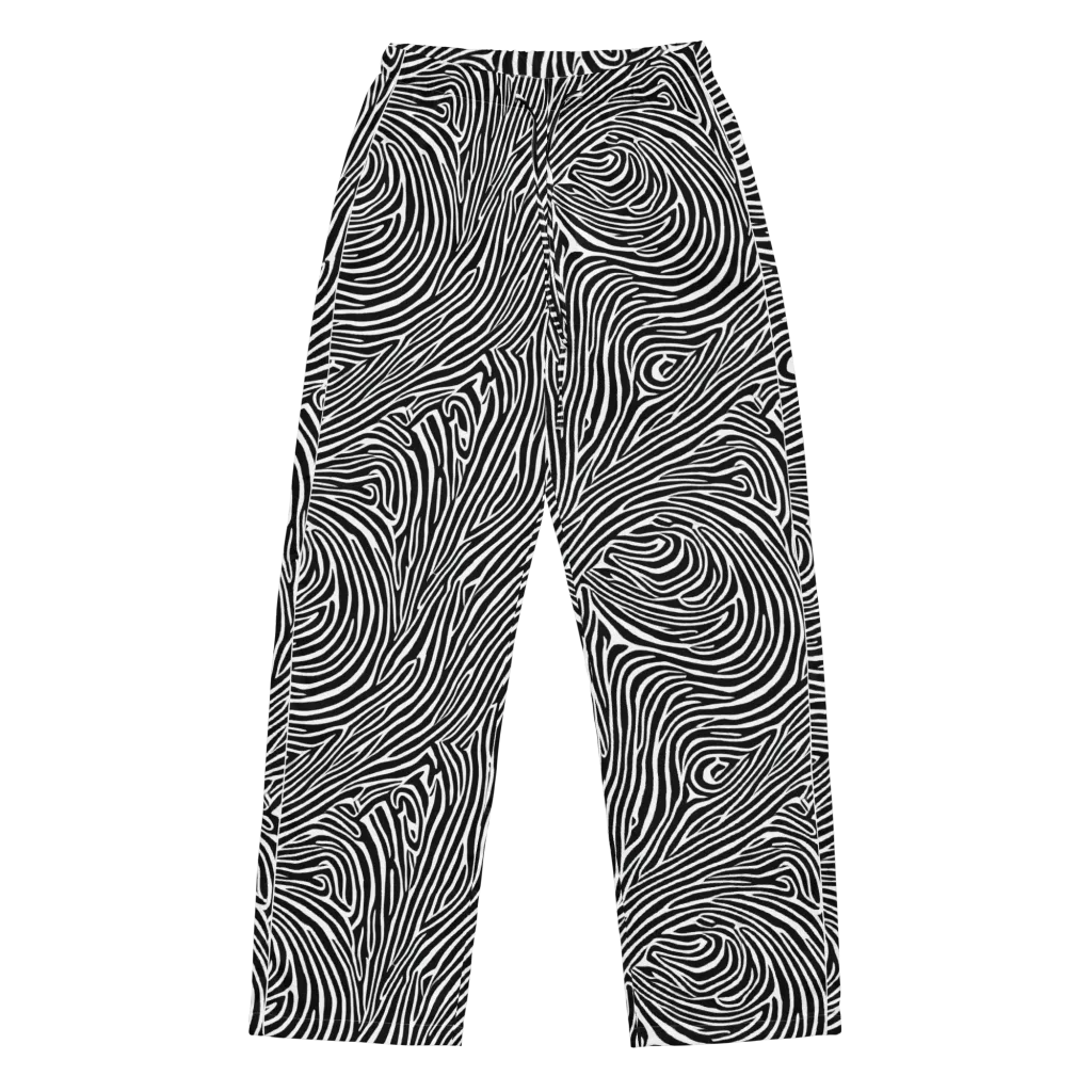 Zebra Current on Women's Pajama Pants — Front