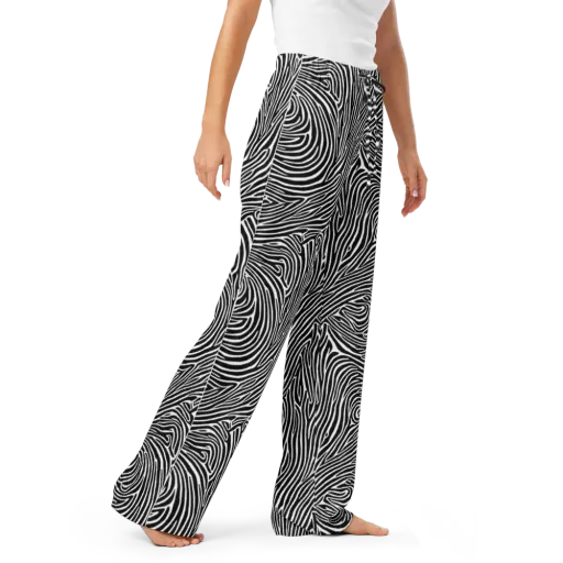 Zebra Current on a Women's Pajama Pants