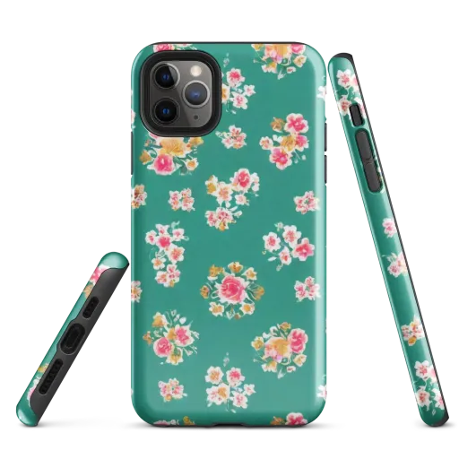 Turquoise Bouquet on a Tough Case for iPhone®