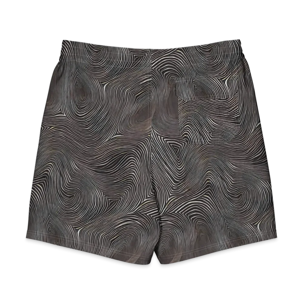 Obsidian Grain on Men's Board Shorts — Back