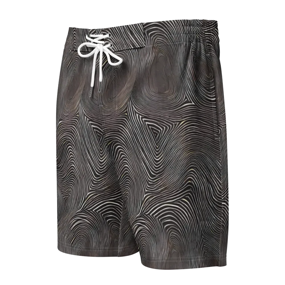 Obsidian Grain on Men's Board Shorts — Front