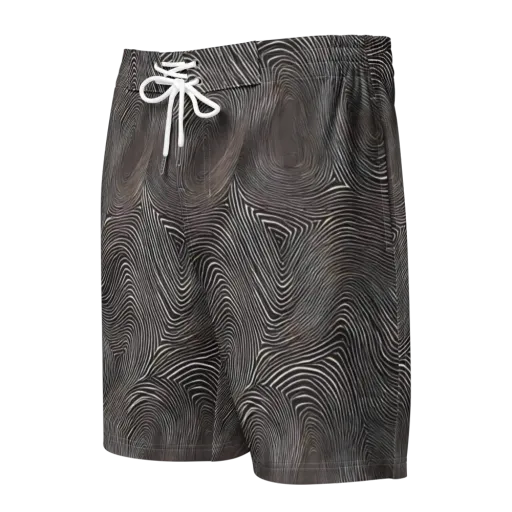 Obsidian Grain on a Men's Board Shorts