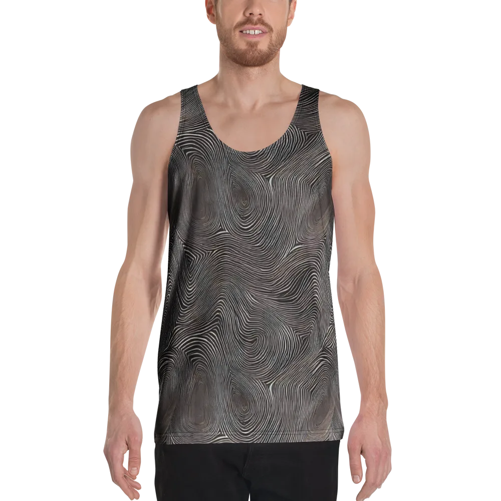 Obsidian Grain on Men's Tank Top — Front