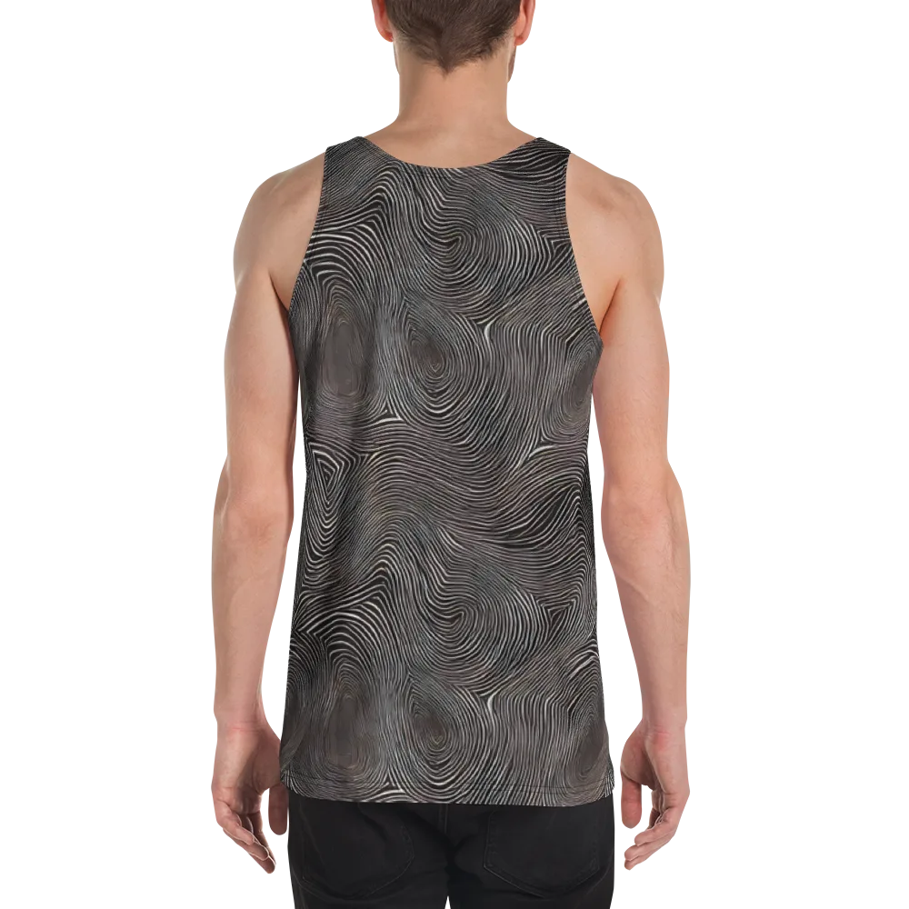 Obsidian Grain on Men's Tank Top — Back