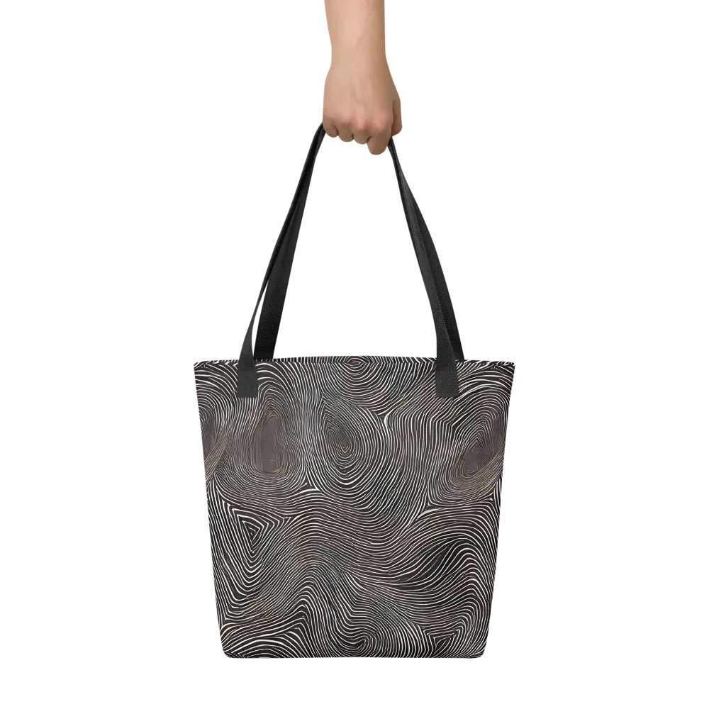 Obsidian Grain on Tote Bag — Front