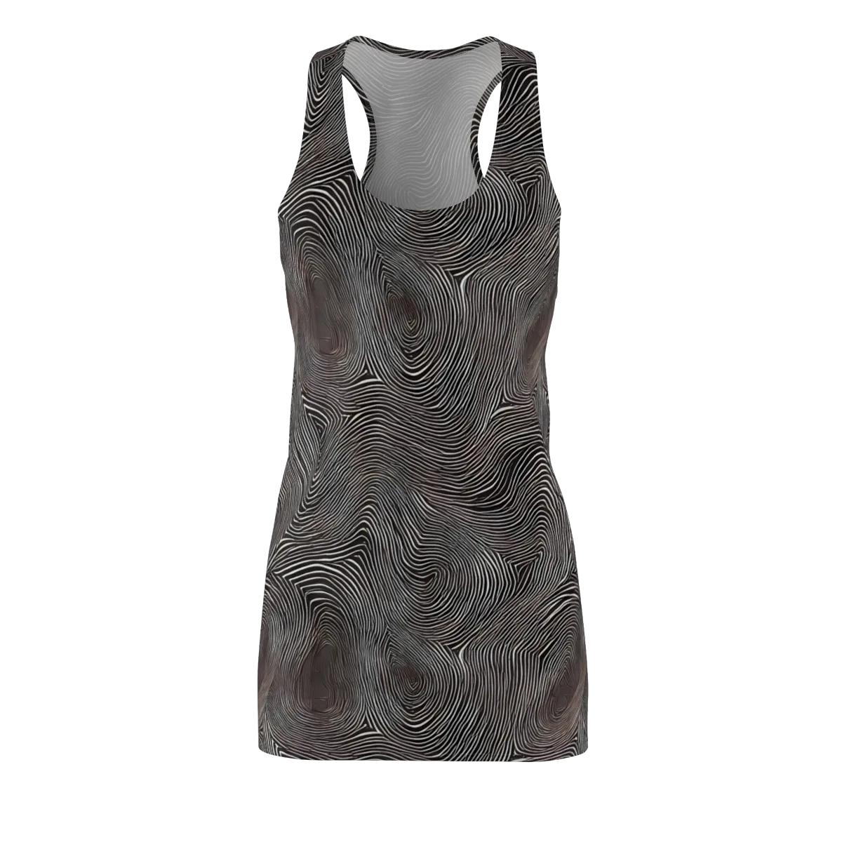 Obsidian Grain on Racerback Dress — Front