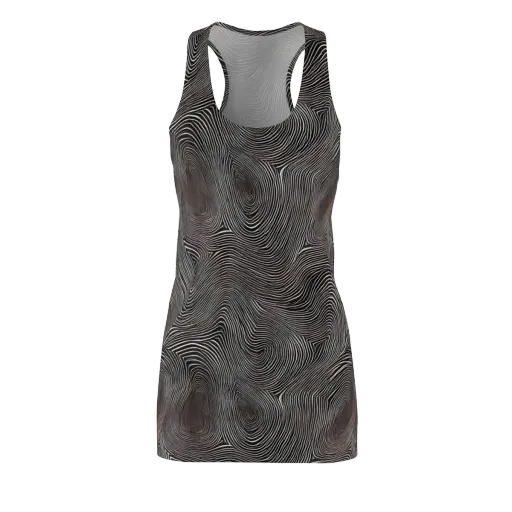 Obsidian Grain on a Racerback Dress