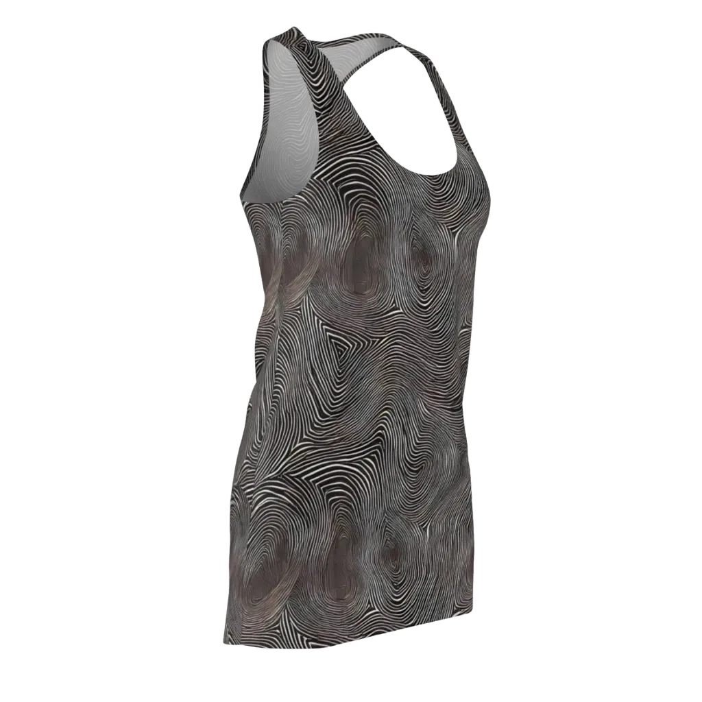 Obsidian Grain on Racerback Dress — Front Side