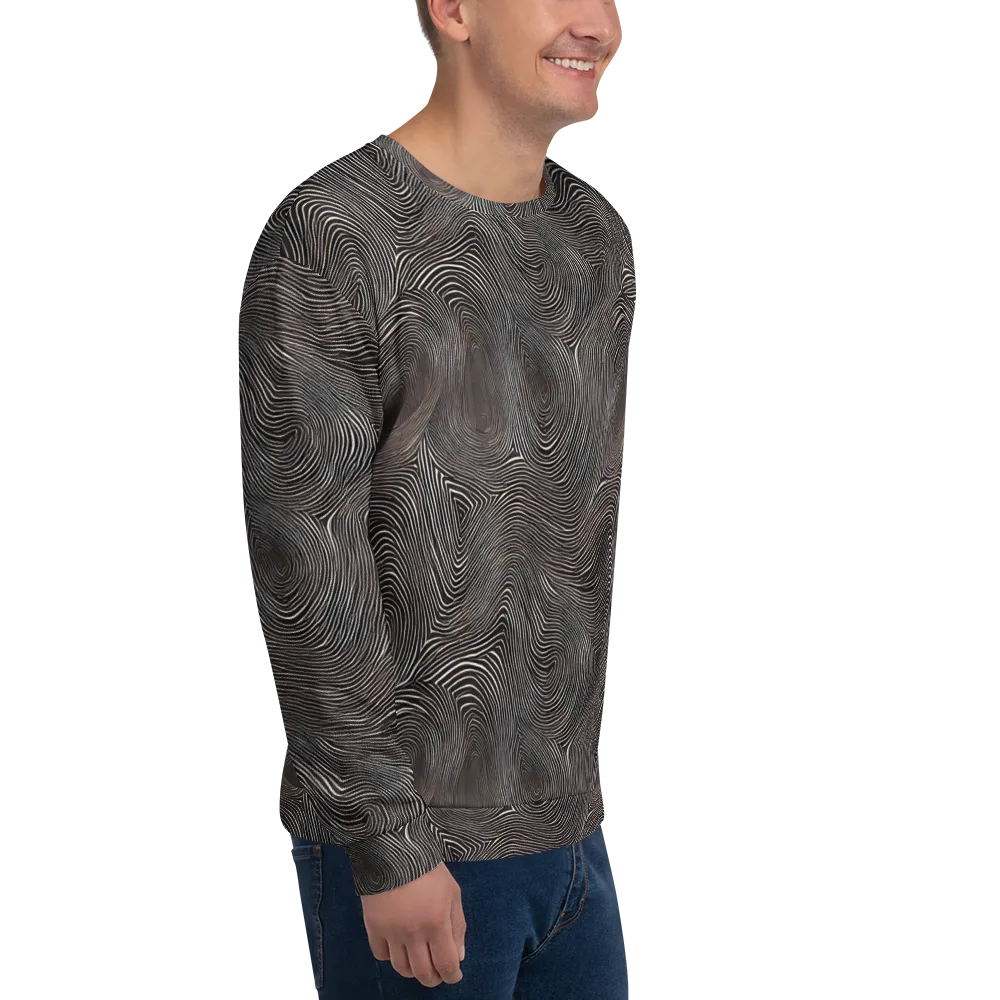 Obsidian Grain on Sweatshirt — Right Front