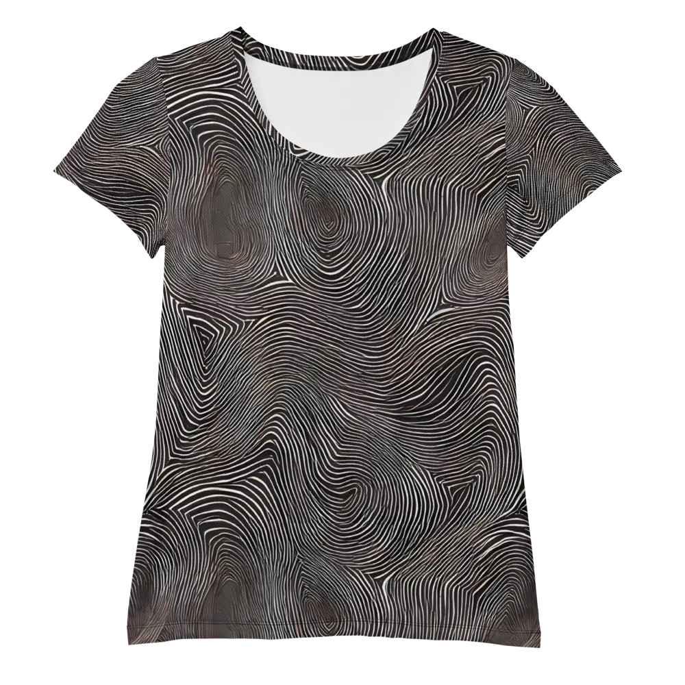 Obsidian Grain on Women's Athletic T-Shirt — Front
