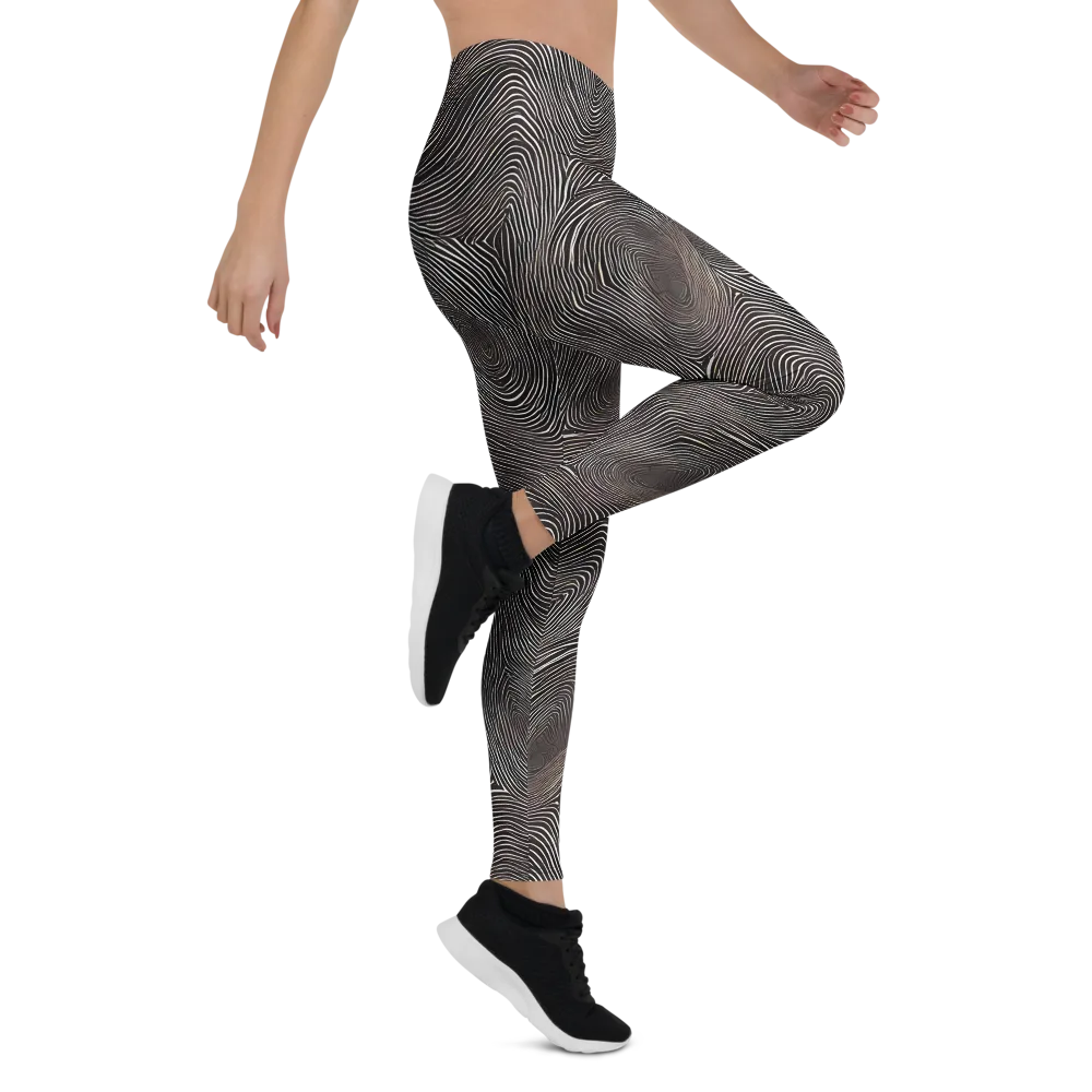 Obsidian Grain on Leggings — Right