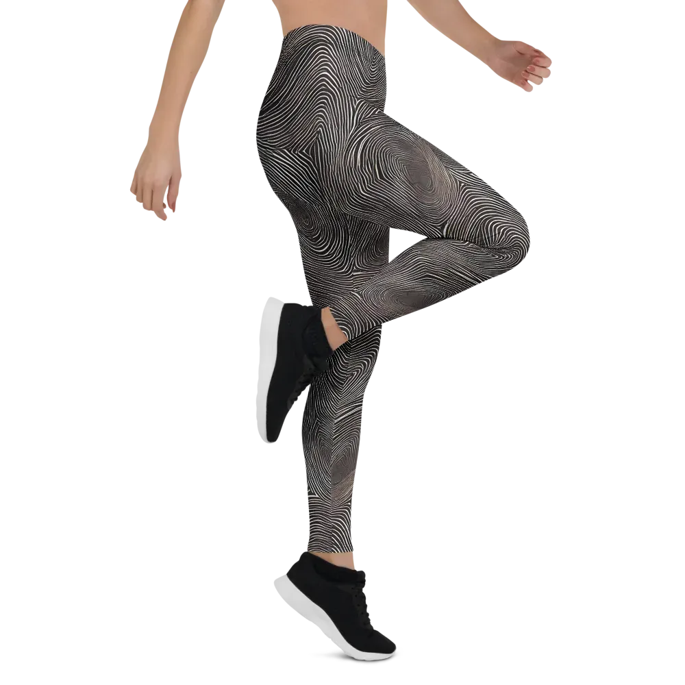 Obsidian Grain on Leggings — Right