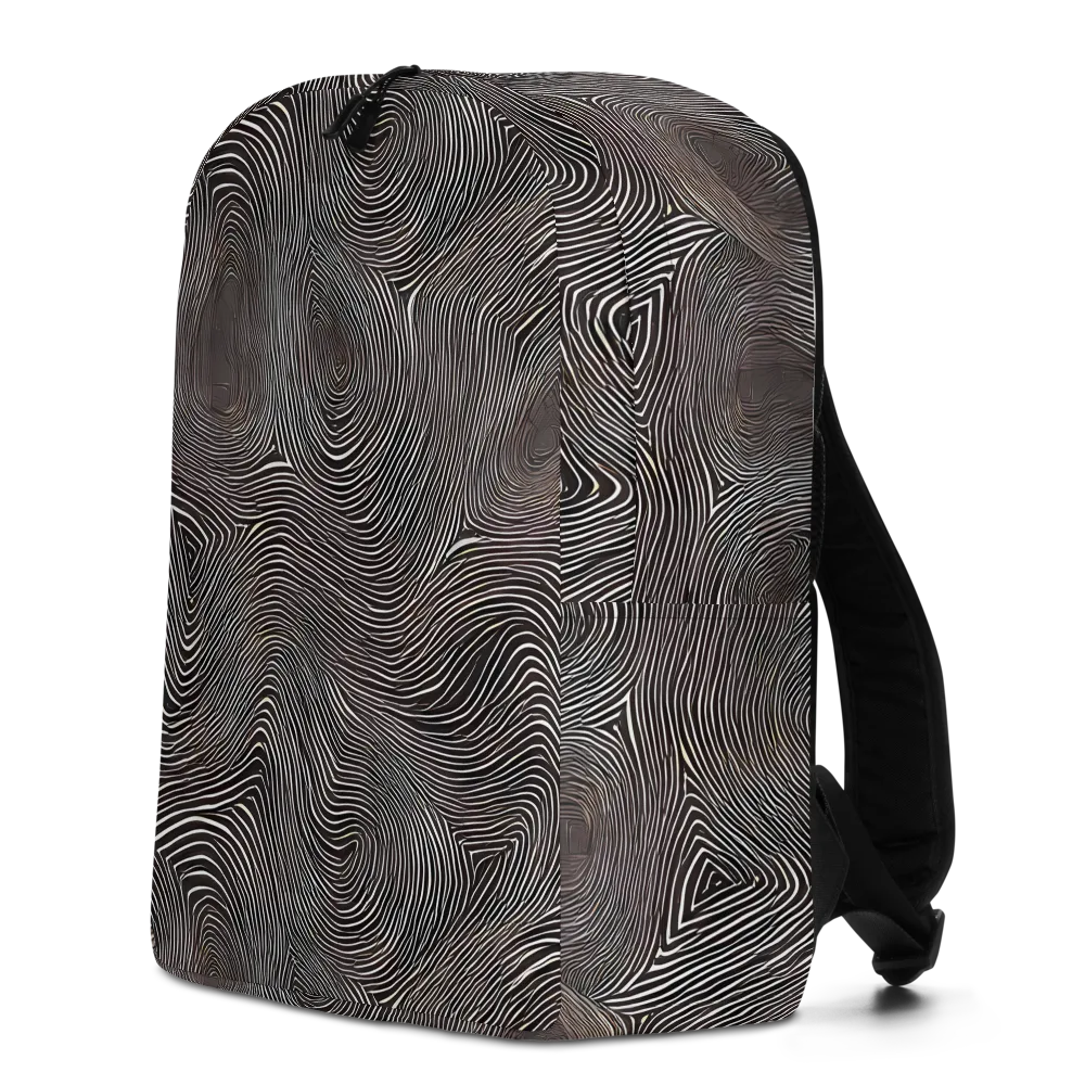 Obsidian Grain on Minimalist Backpack — Left