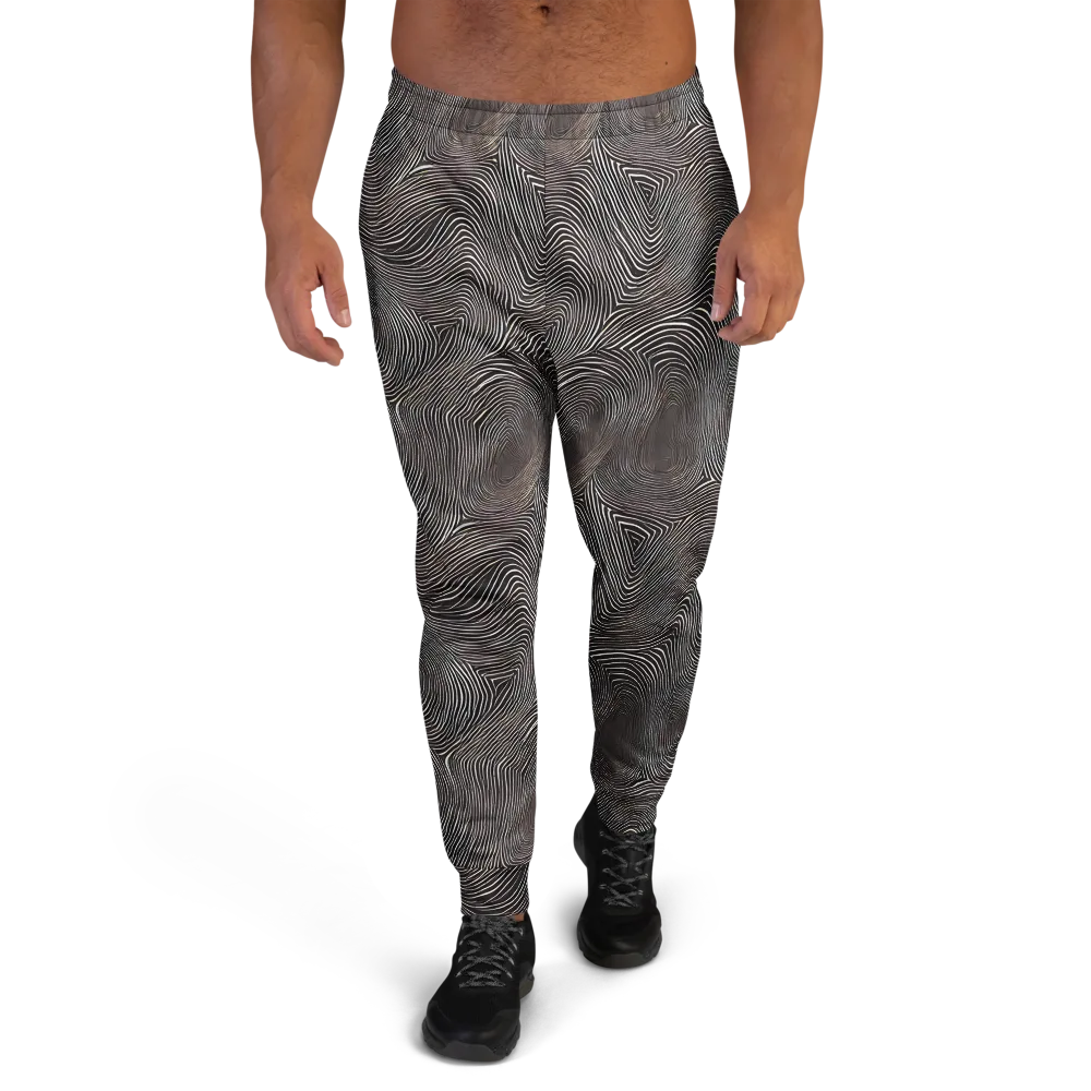 Obsidian Grain on Men's Joggers — Front