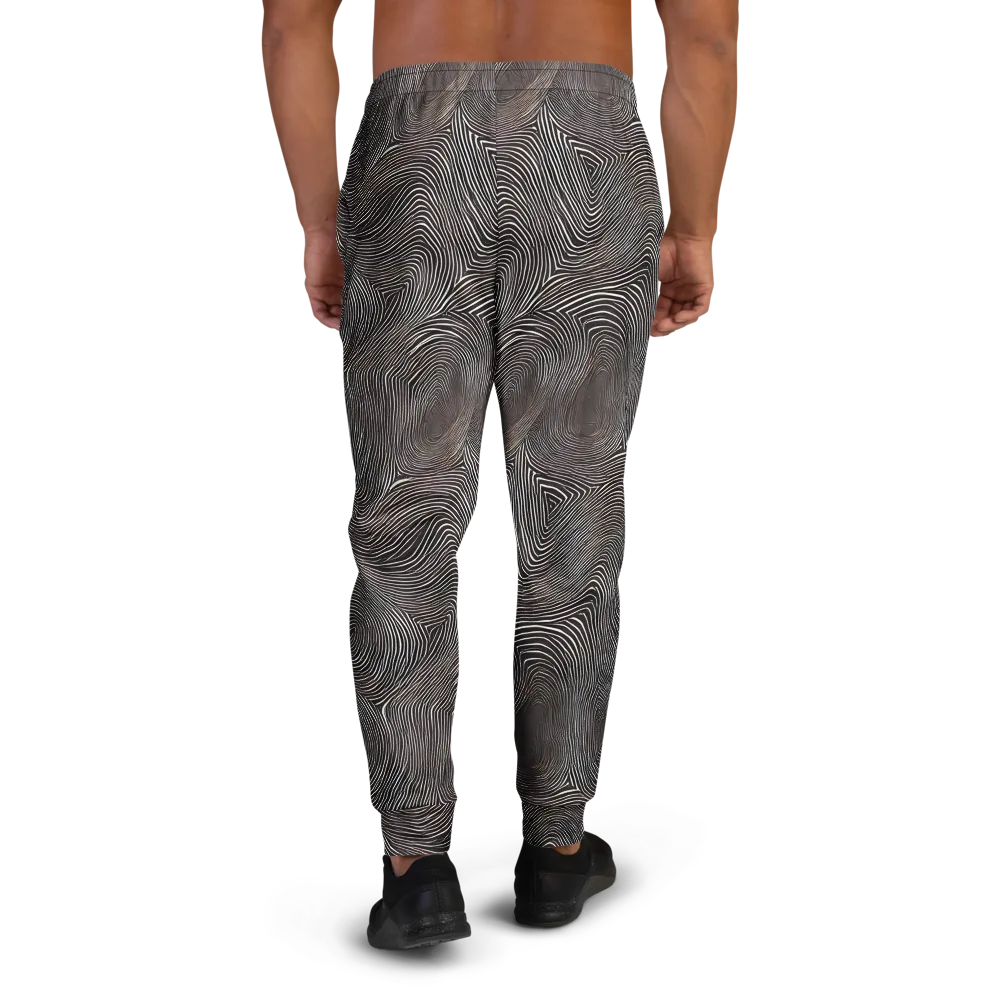 Obsidian Grain on Men's Joggers — Back
