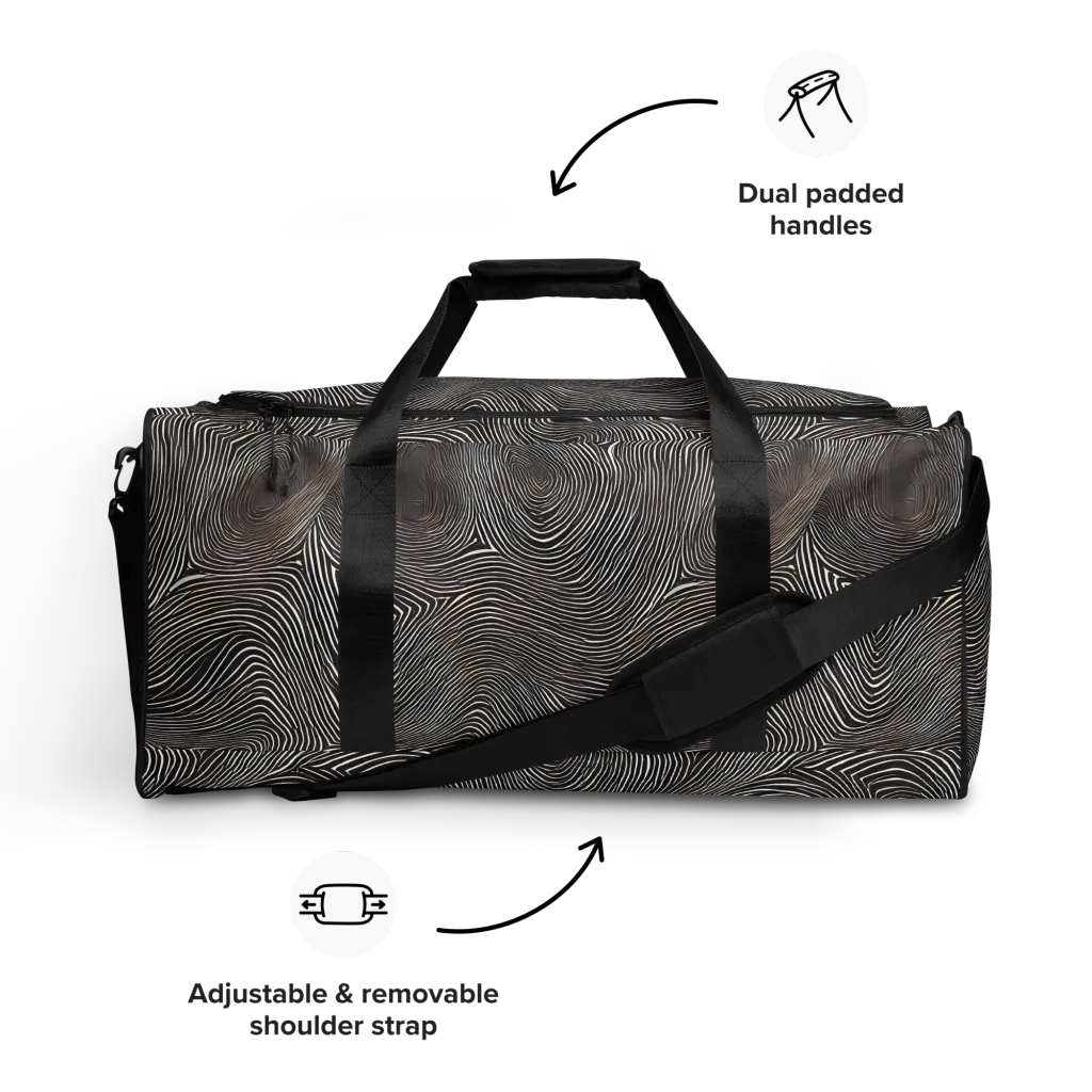 Obsidian Grain on Duffle Bag — Front