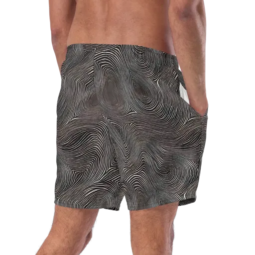 Obsidian Grain on a Swim Trunks