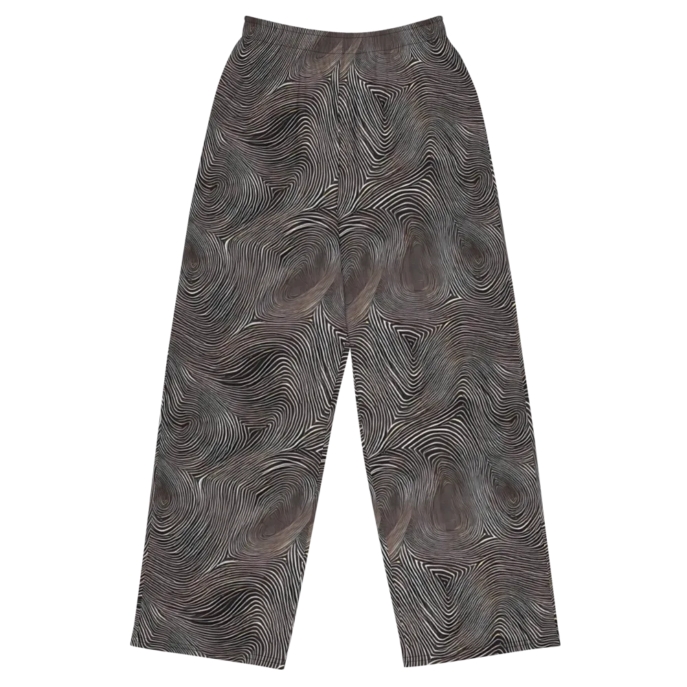 Obsidian Grain on Wide-Leg Pants — Front
