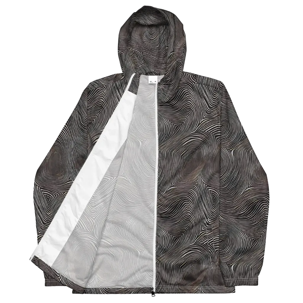 Obsidian Grain on Men's Windbreaker — Front