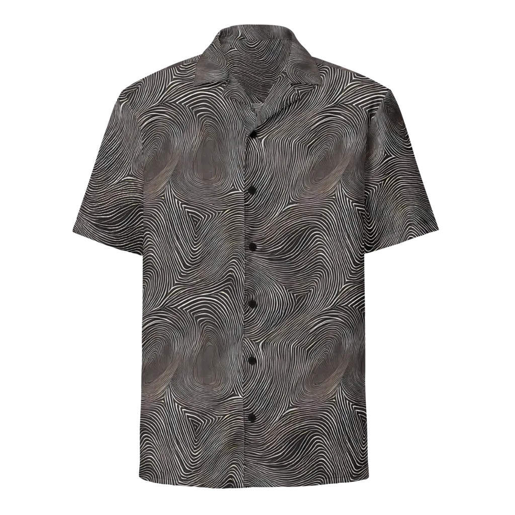 Obsidian Grain on Button Shirt — Front