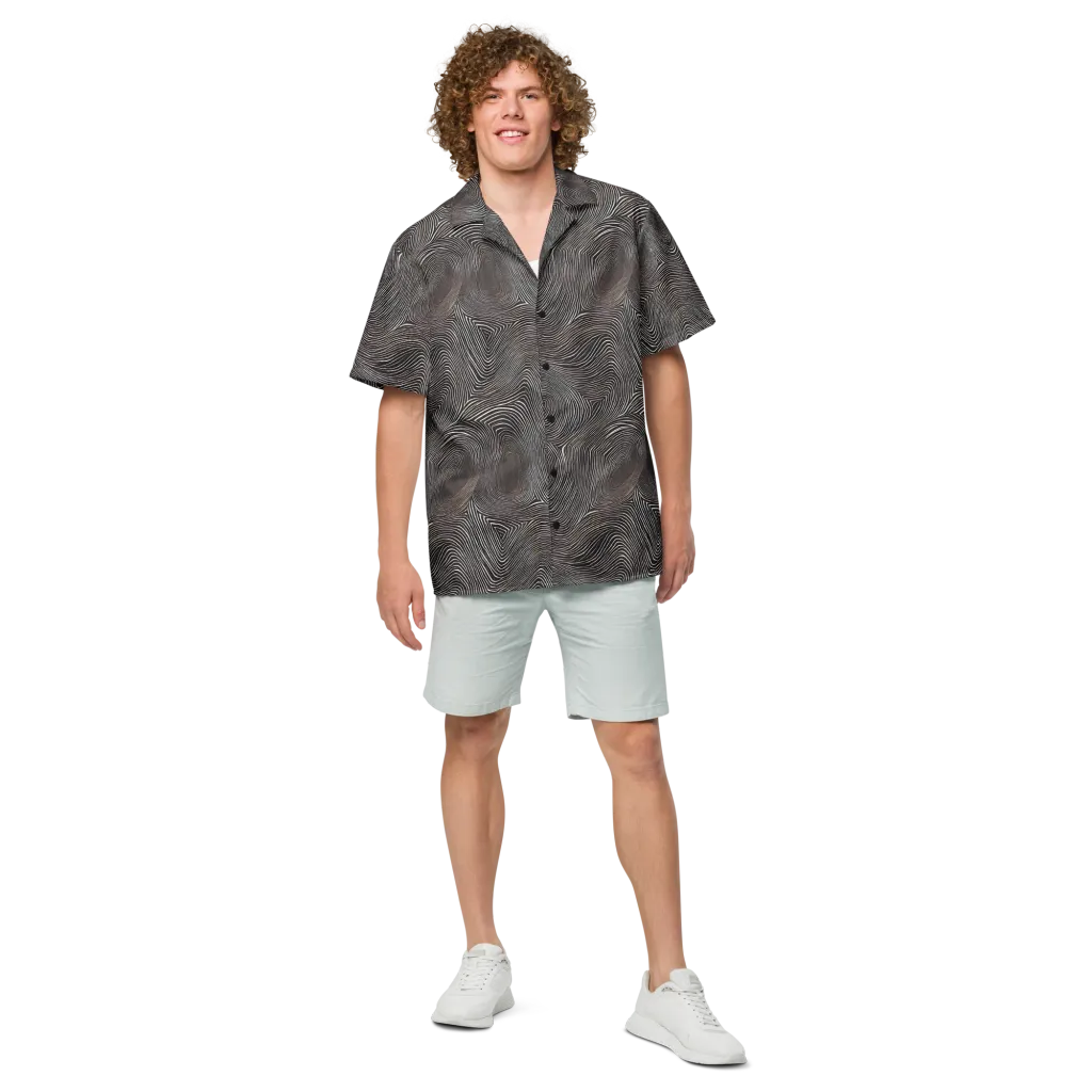 Obsidian Grain on Button Shirt — Front